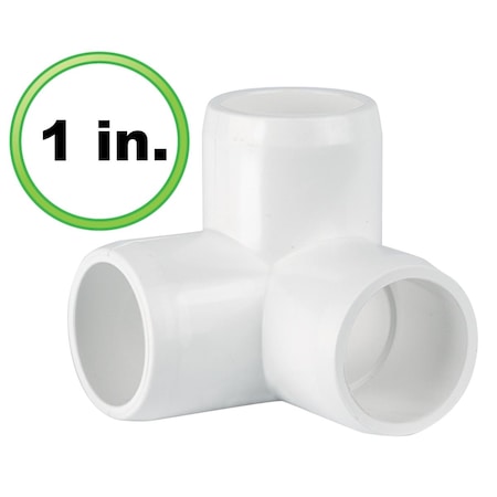 1 In. 3 Way L PVC Pipe Fitting